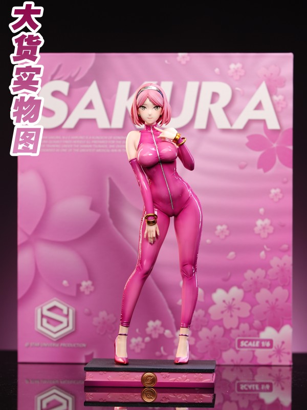 Star Universe Studio Naruto Haruno Sakura Gel Coat Series Hot Sexy 1/6 Statue